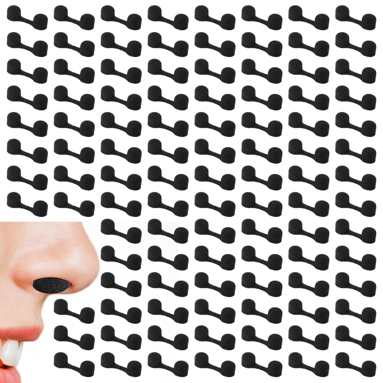 ElevateTech 200 Pieces Nose Plug Filter Disposable Nose Dust Filters Bulk