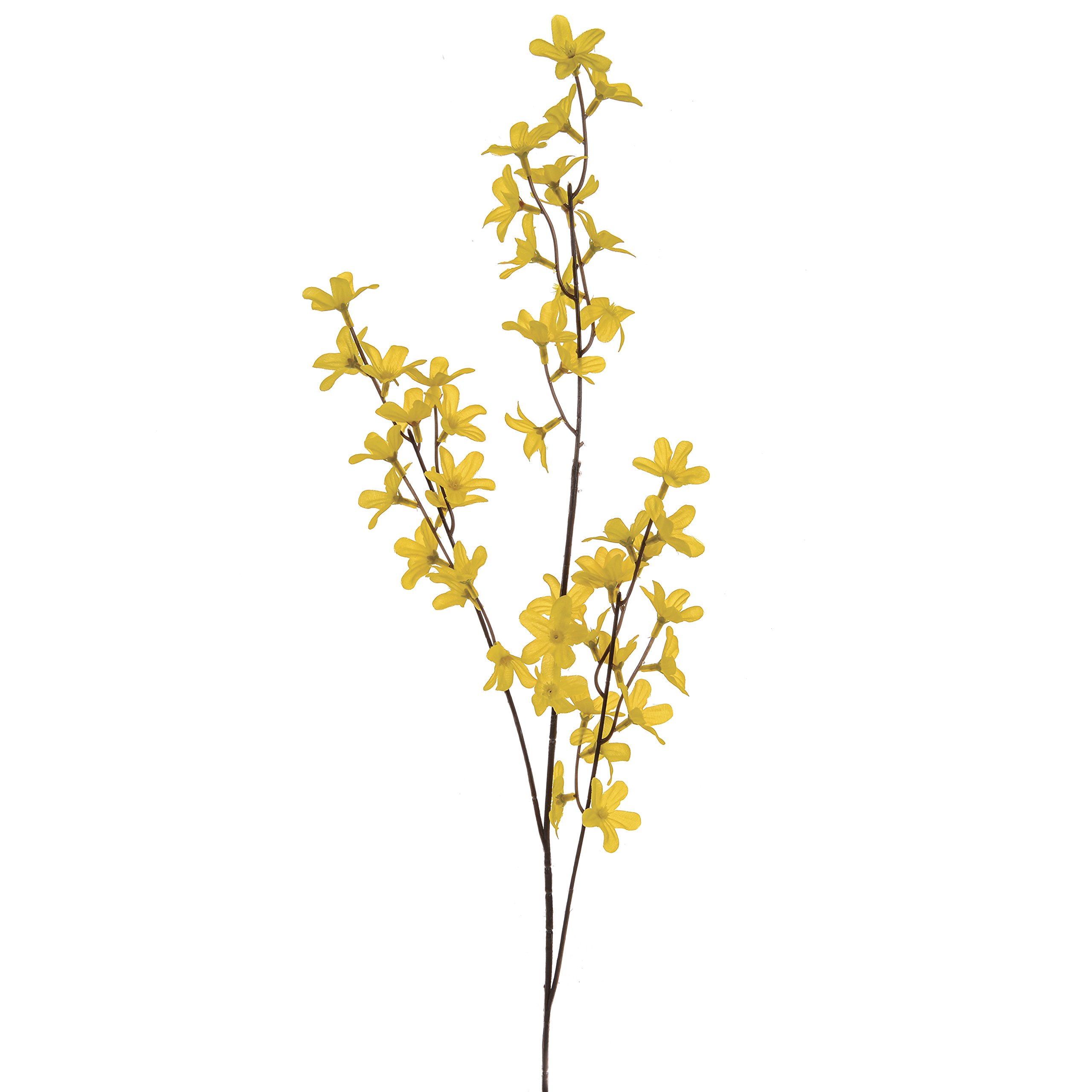 Floristrywarehouse Yellow Artificial Forsythia Spray 84Cm/33 Inches Pack Of 3