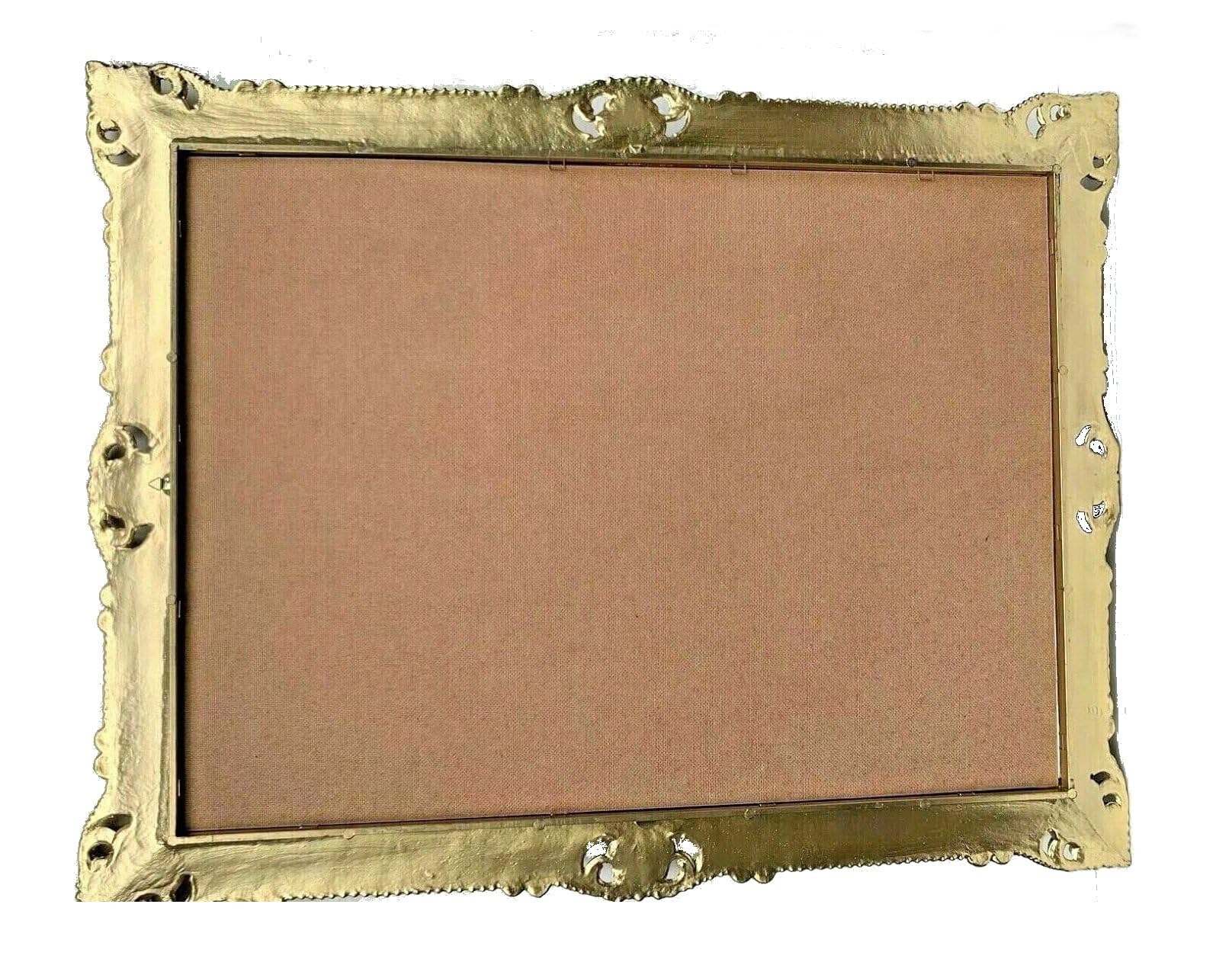 Generisch BILDERRAHMEN Barock 50x70 cm Prunk Rahmen Antik Fotorahmen 70x90 cm Gemälde Rahmen hochzeitsrahmen Werbetafel (Gold)