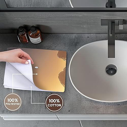 Miniatura 4 de 3dRose Fantasy Settlement on Mars in The Evening. Cool Digital Art for You - Towels (twl-377055-1)