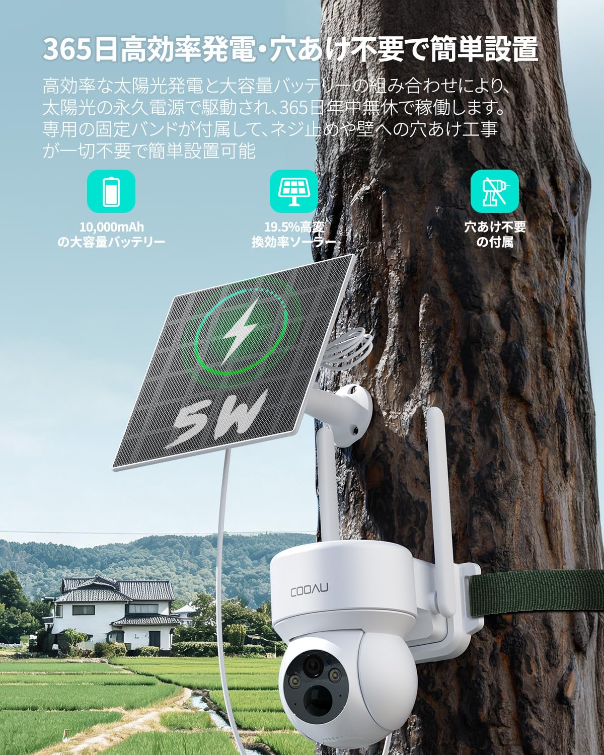 Amazon.co.jp: 【WIFI/電源不要・SIMカード付属】COOAU 4G LTE通信