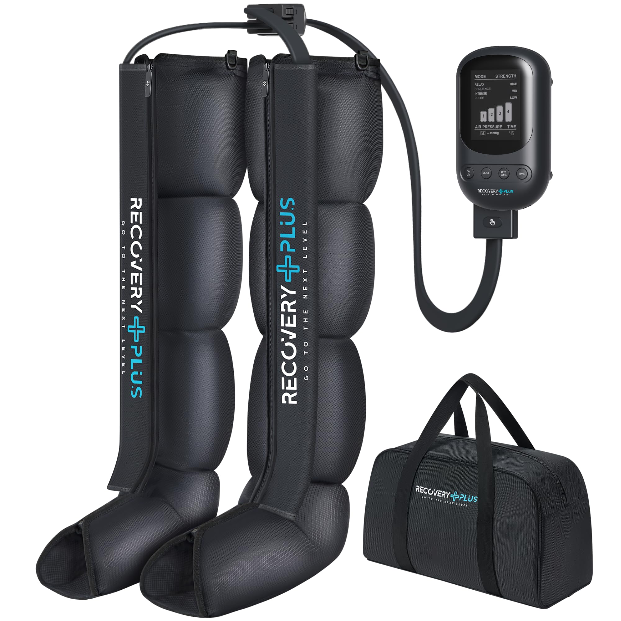 RECOVERY PLUS - Masajeador de piernas para presoterapia en casa. Máquina de presoterapia para casa. Masajeador piernas. Masajeador de pies. (TALLA M)