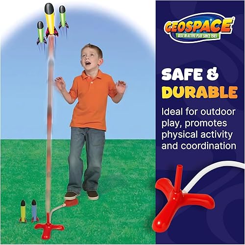 Miniatura 7 de Juego Geospace Jump Rocket - lanzador con 3 cohetes