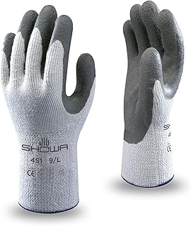 SHOWA 451, Latex – Beschichtung, Kälte, Grau / Dunkelgrau, 10/XL