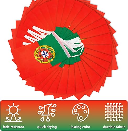 Miniatura 40 de Banderín de bandera de República Dominicana, pequeña mini bandera dominicana, banderín de banderines, decoración nacional de país para escuela