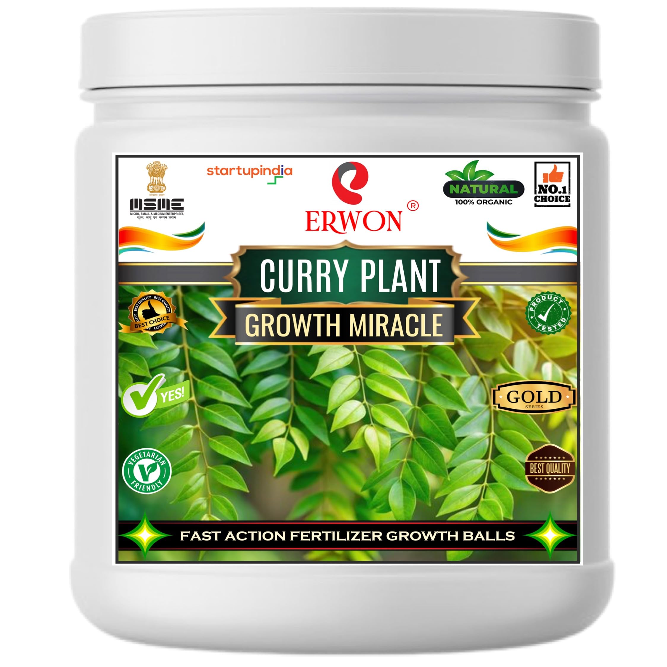 Erwon® Curry Plant GROWTH MIRACLE Fertilizer, Fast Action Organic Granules for rapid Overall Healthy Growth of curry Plants. (400 gm)-image-19