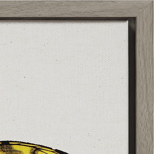 Miniatura 8 de Kate and Laurel Sylvie Limon - Lienzo texturizado de lino con textura de mariposa por Robert Cadloff de Bomobob, 22 x 22 pulgadas, gris, impresión