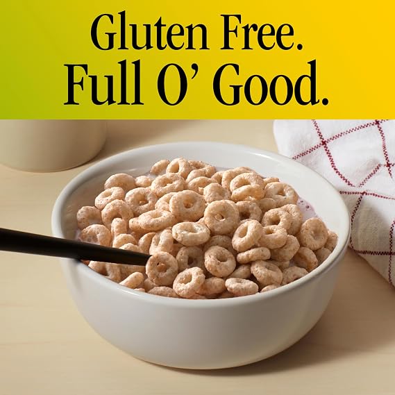 Cheerios Apple Cinnamon Cereal, Gluten Free, Whole Grain Oats, 19 oz | Apple Puree & Cinnamon Flavor, 21g Whole Grain, May Help Lower Cholesterol, Good Source of 12 Vitamins