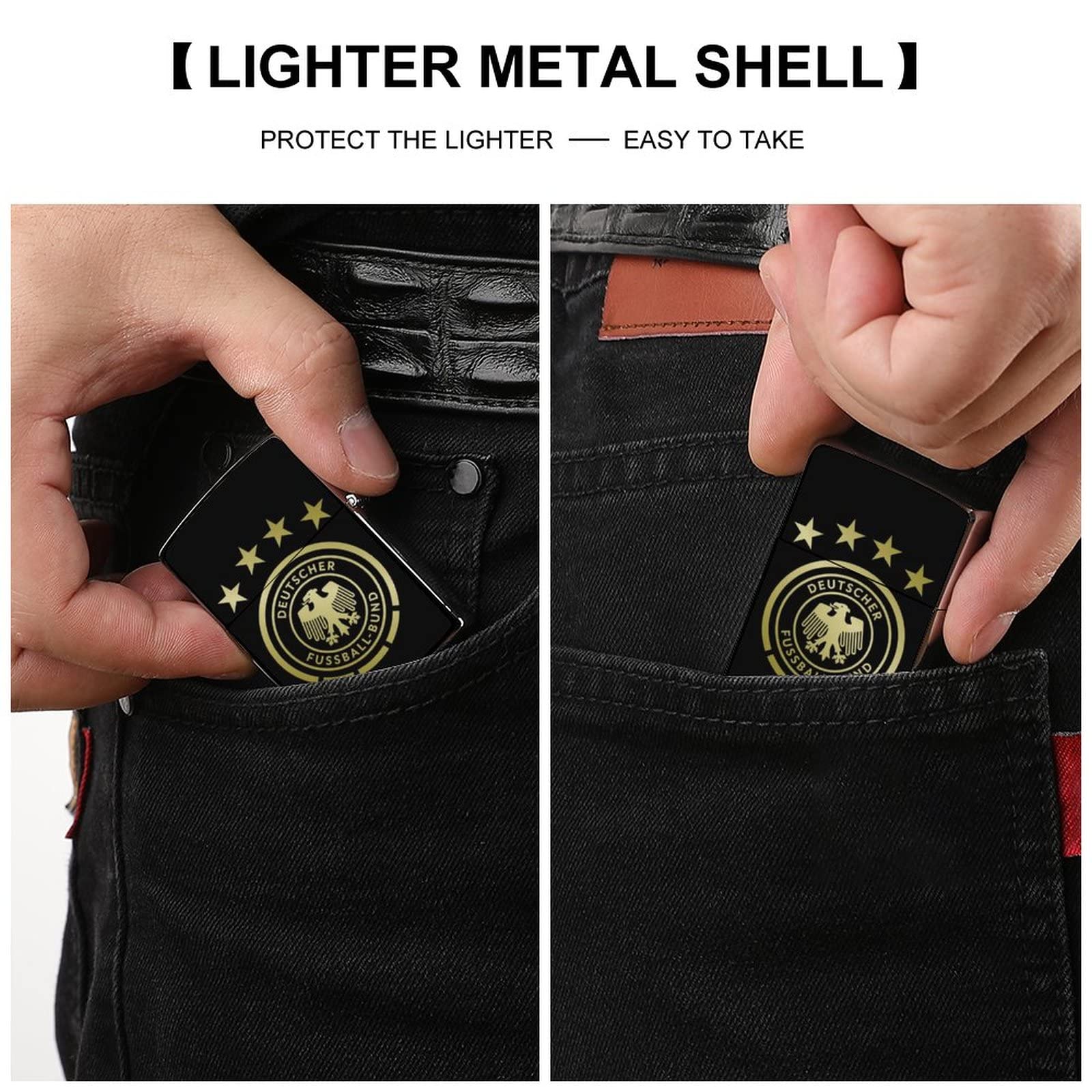 Amazon.co.jp: ドイツ代表サッカーチームライター アーマー ZIPPO兼用