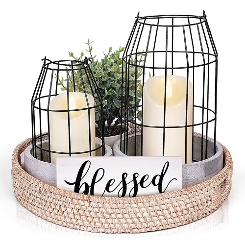 Rustic Farmhouse Decor Set of 7 - for Living Room