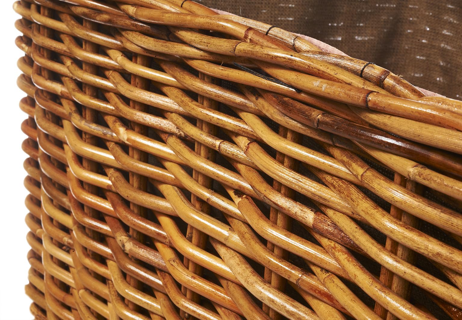 Kobolo Holztrage Holzkorb für Kaminholz Rattan Lacak mit abnehmbarem