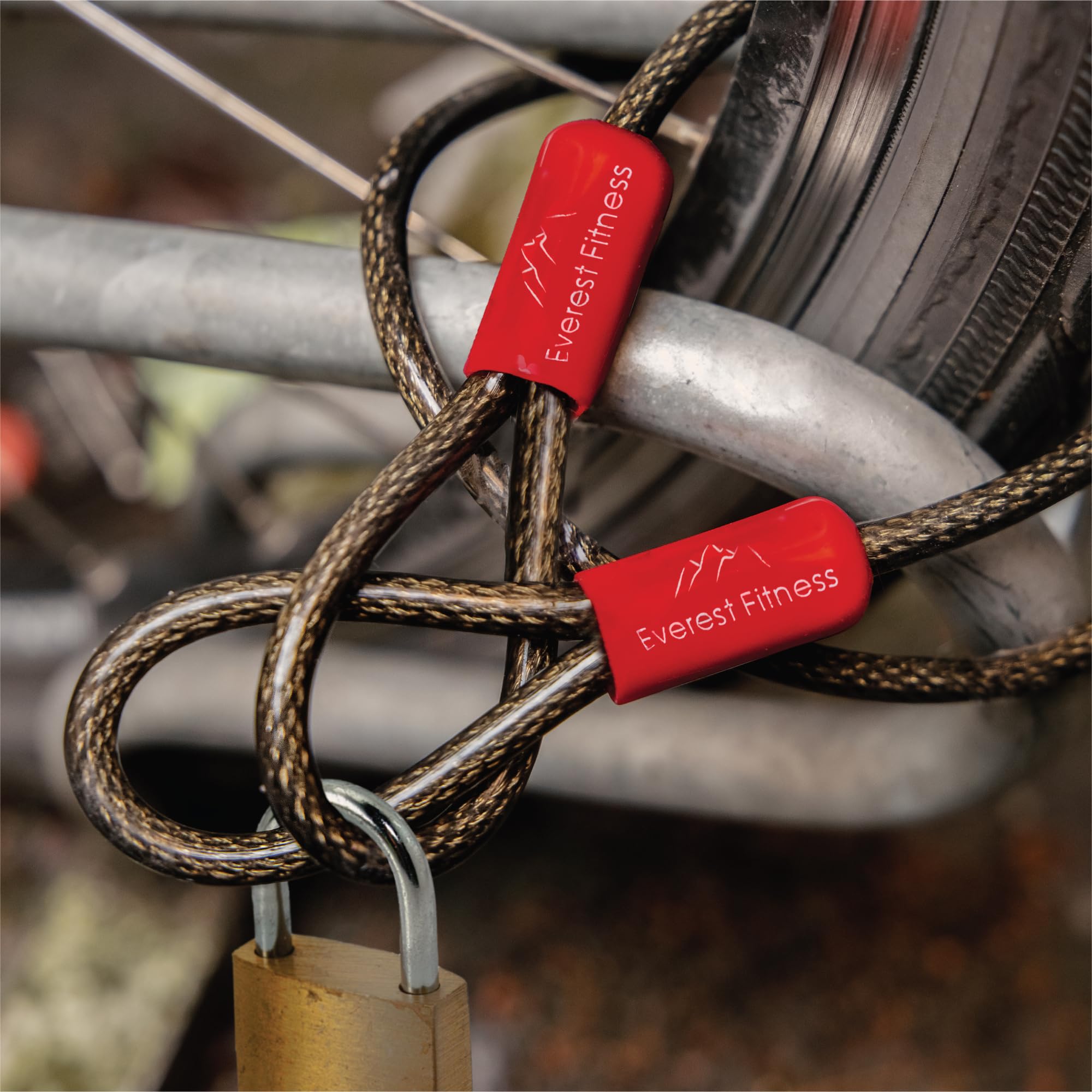 Cavo Acciaio Antifurto 10mm X 2m Con Occhielli - Per Bici, Moto E Oggetti Da Esterno - Foto 5