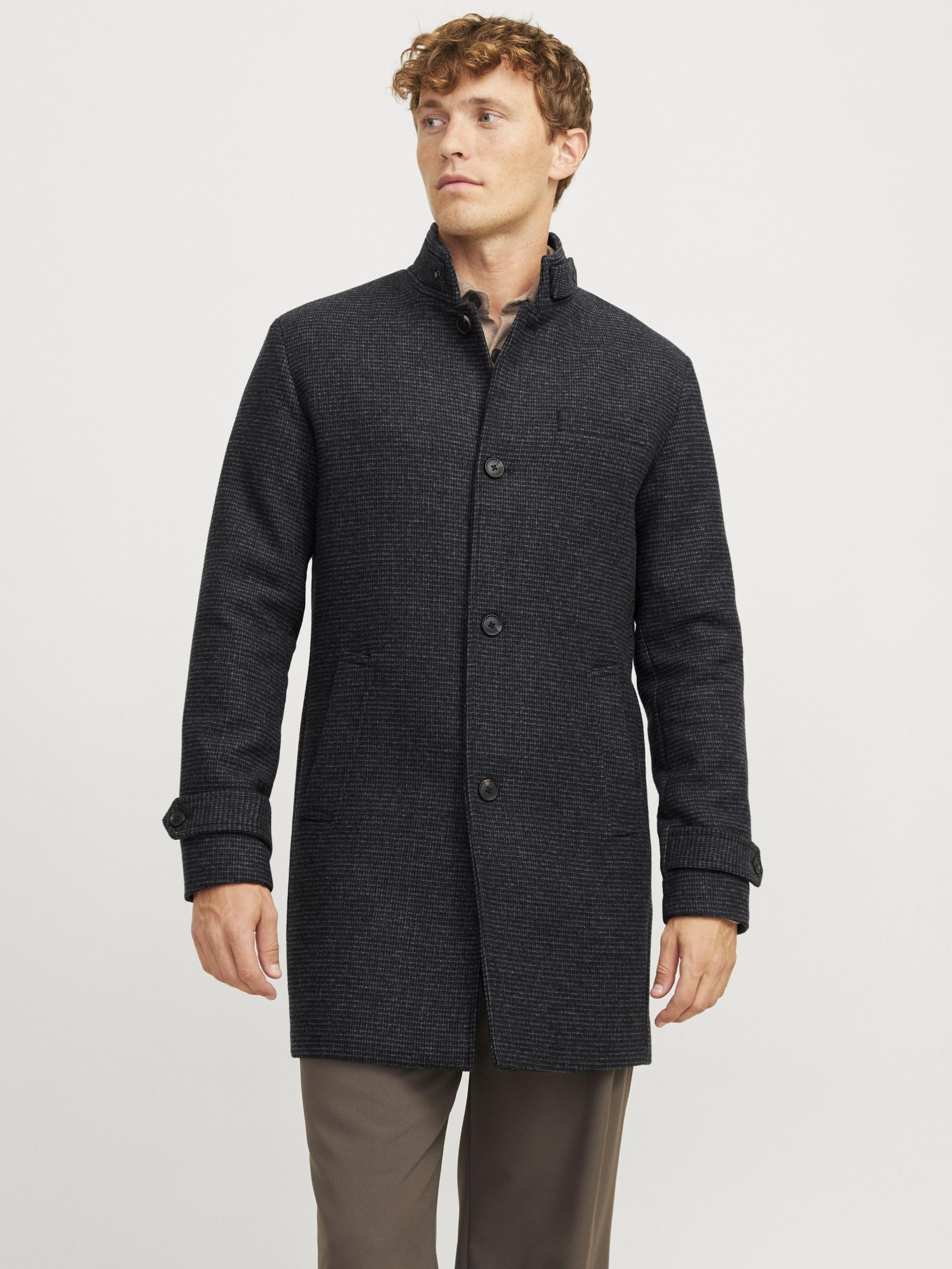 JACK & JONES Jjemelton Wool Coat Sn Abrigo de lana Hombre