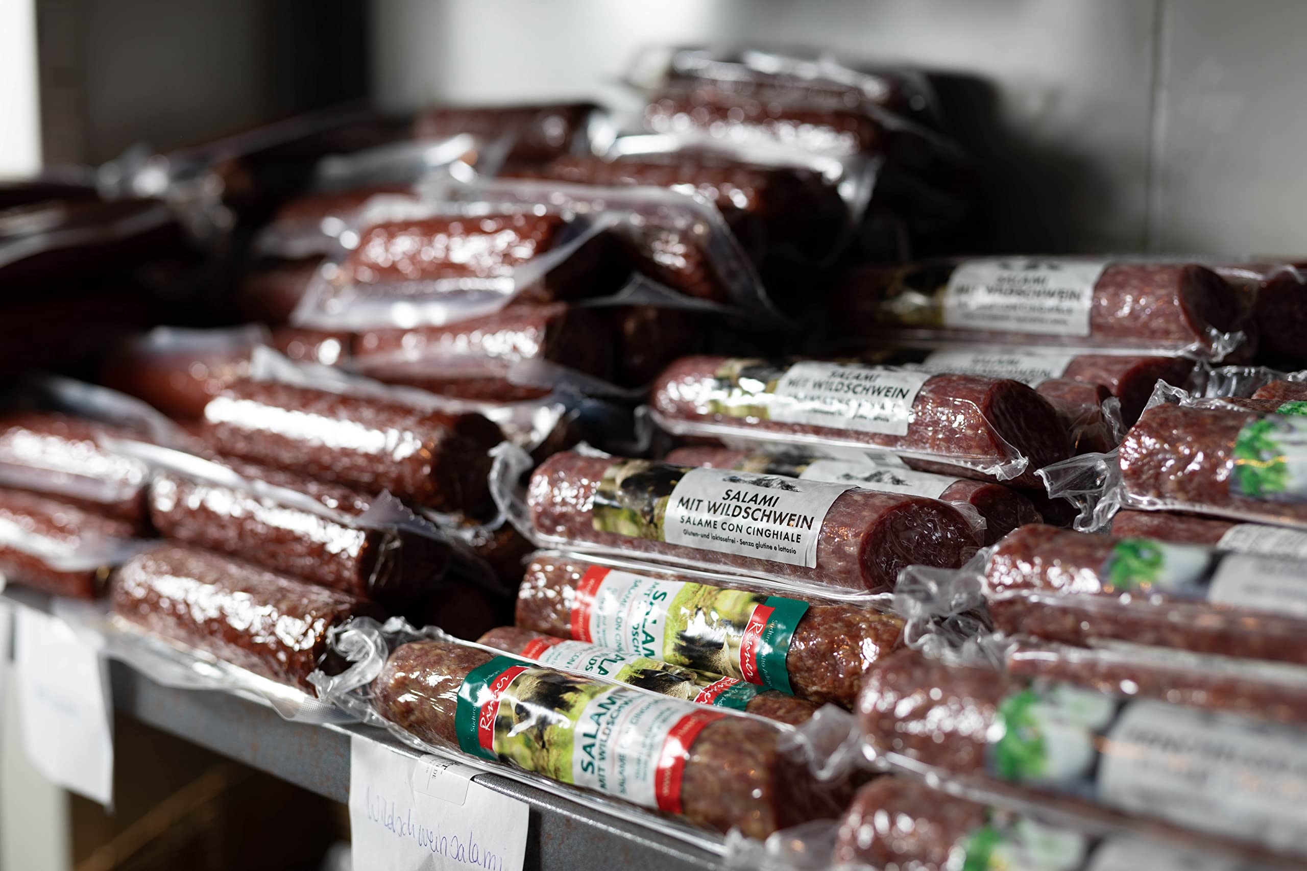 Almgourmet - Meraner Haussalami - 2 Stück je 180g- 5 Monate luftgetrocknet- mit Edelschimmel - würzig und delikat