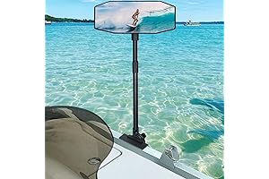 Pontoon Boat Mirror, Extra Large Pontoon Rearview Mirror - 360° Adjustable Stable Boat Rearview Mirror