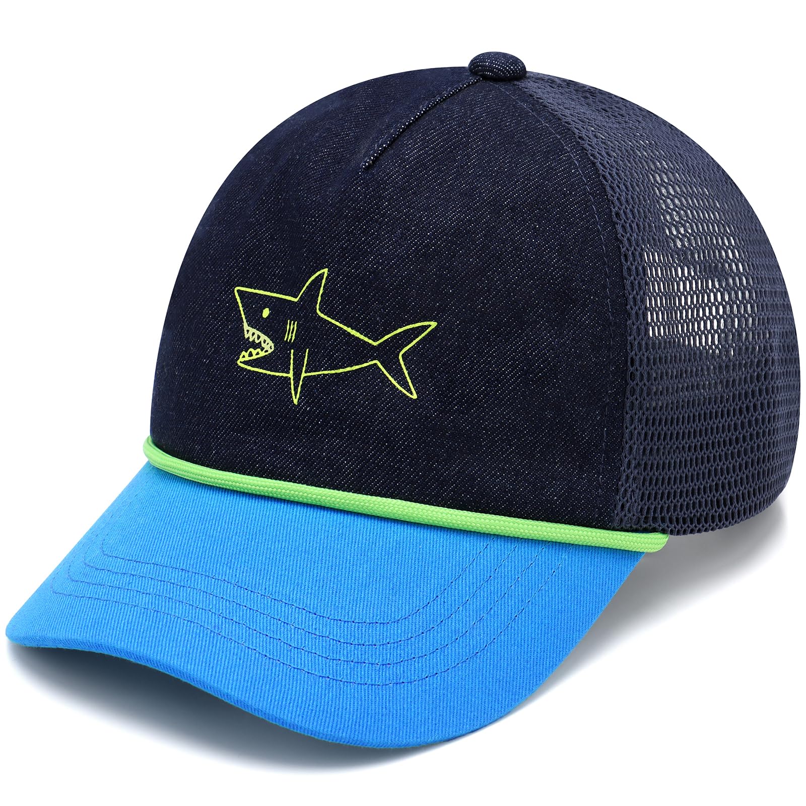 Duoyeree Toddler Baseball Hat, Dinosaur Mesh Adjustable for 0-8T Kids
