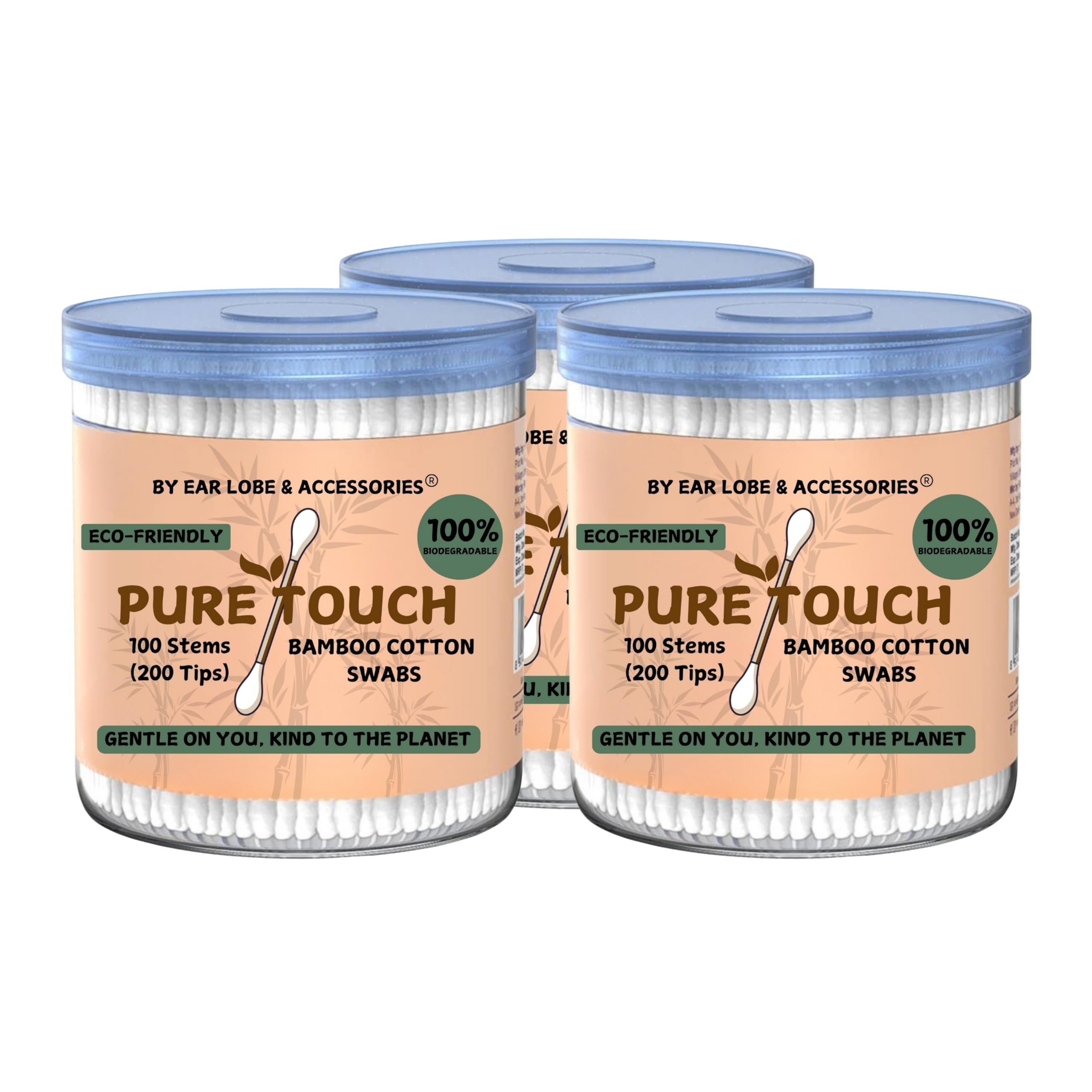 [Ear Lobe & Accessories] Cotton Swabs/Buds for Ear & Nose Cleansing, Makeup Removal - Pack of 300 stems/600 swabs-image-46