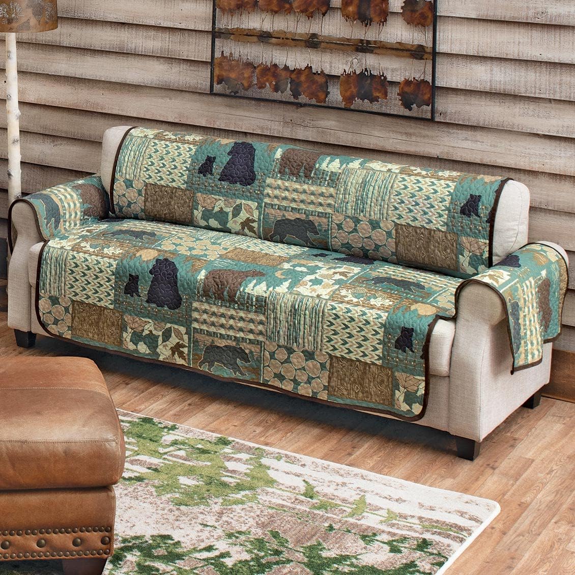 Black Forest Decor Timberline Bear Sofa Cover