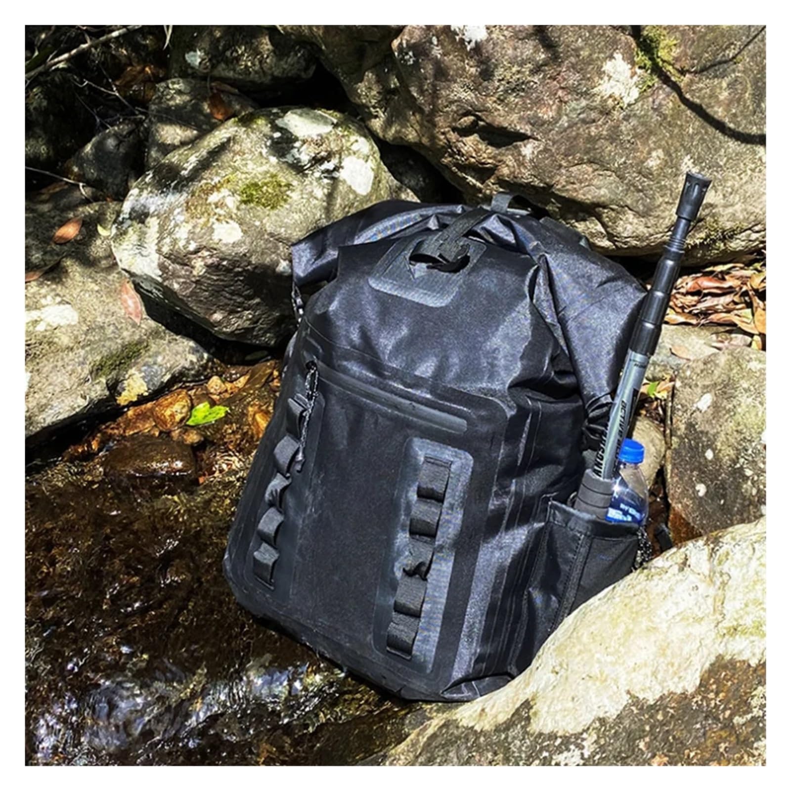 KLVN Zaino da nuoto impermeabile da 30 litri Borse da arrampicata Borsa da pesca in mare Fiume Trekking Drifting Canottaggio Escursionismo Kayak Dry Boat Bag Pack