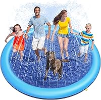 Vista 12 de Peteast Alfombrilla de salpicaduras para perros y niños – Piscina antideslizante para perros grandes, 0.023 in de grosor, duradera alfombra de juego