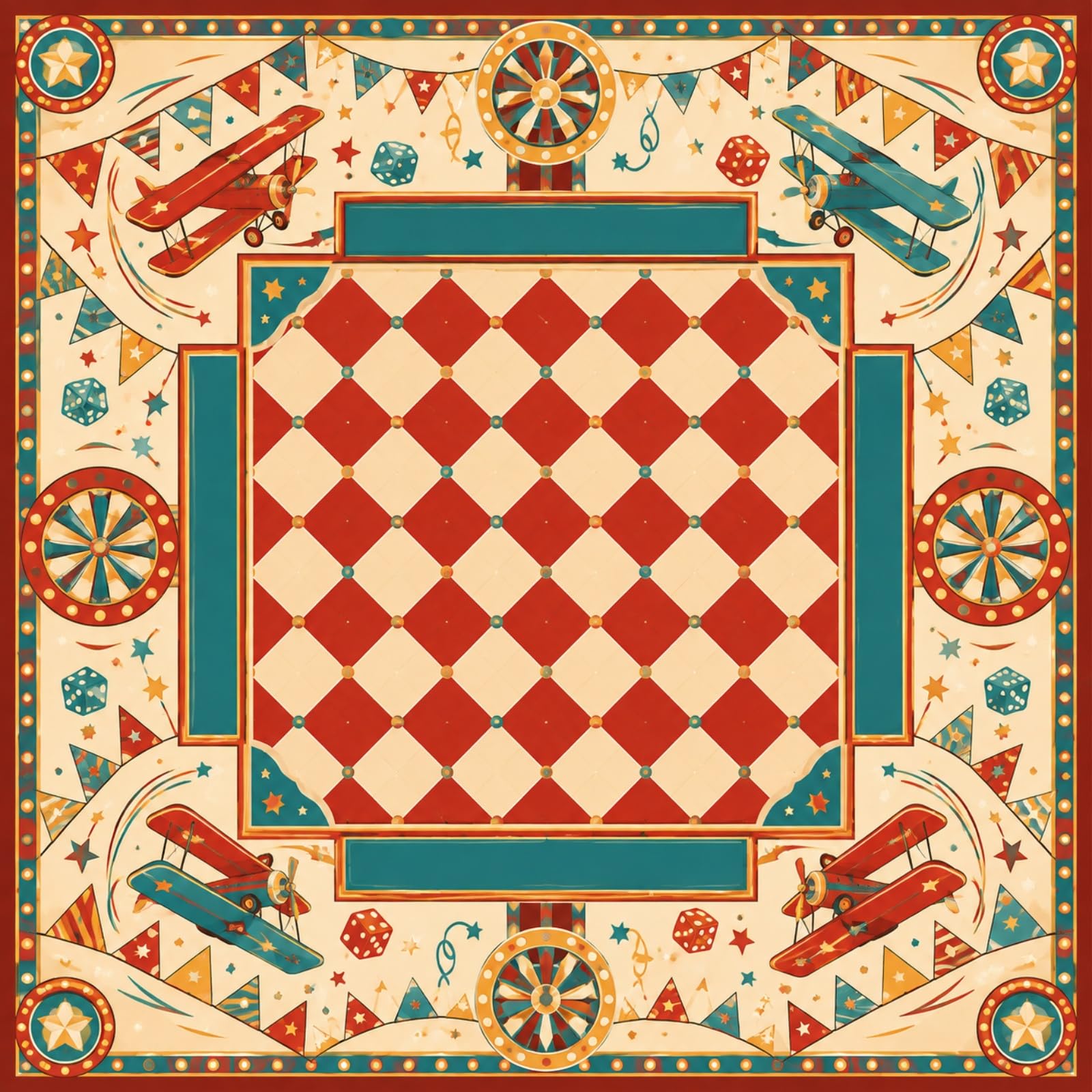 Hiseng Tapete para Mahjong (Vuelo 7,90x90cm)