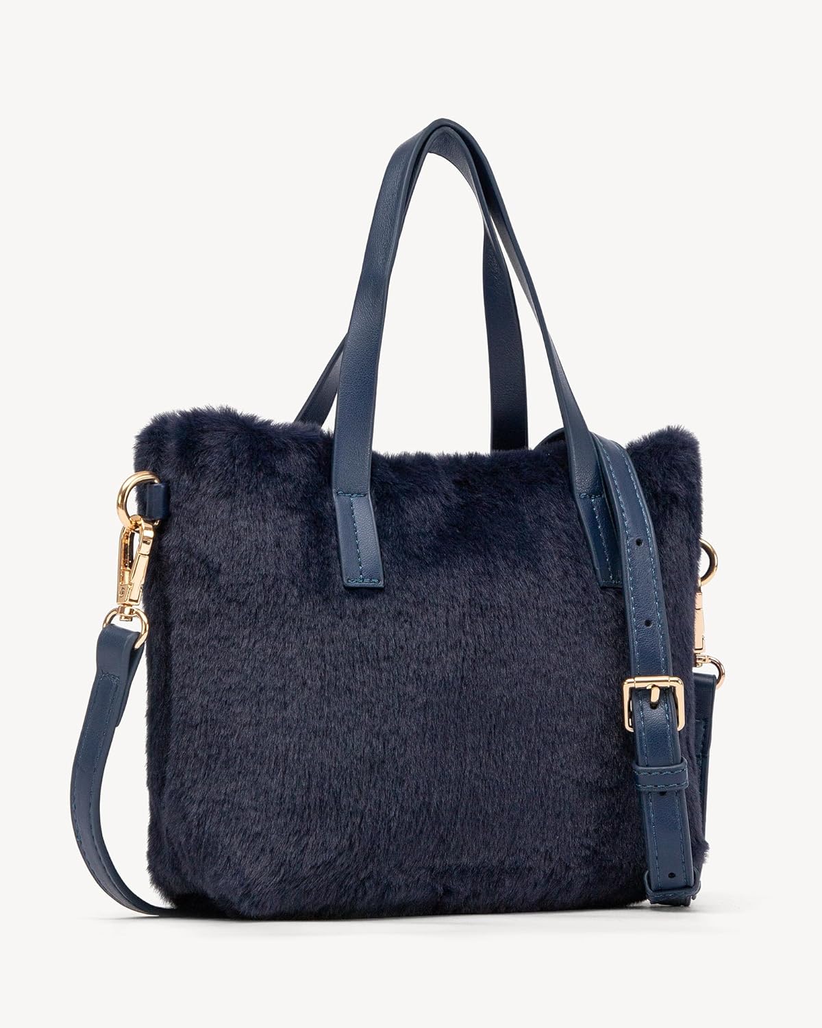 NEWBELLA Women's Plush Tote Bag - Cute Fuzzy Handbag with Soft Texture, Cozy Purse for Fall Winter, Casual Everyday Carryall - Image 2