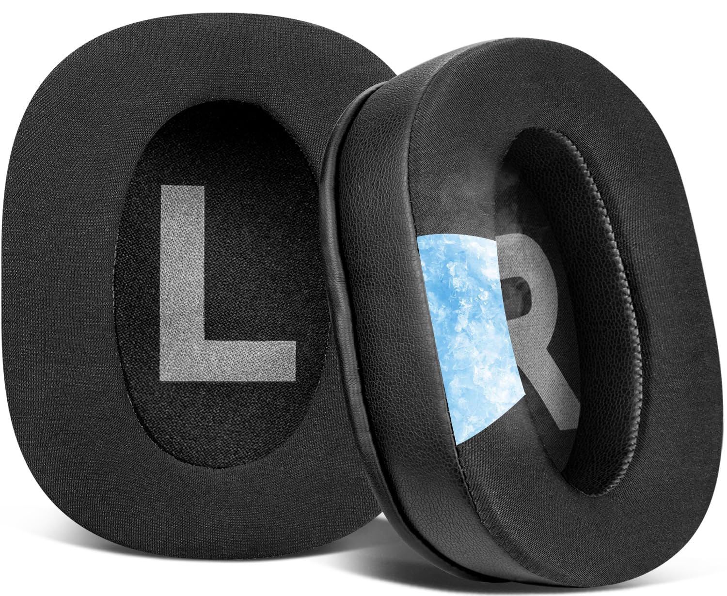 SOULWIT Replacement Earpads Cushions for Plantronics (Poly) Rig 600 Pro (HS/HX), Rig 700(HD/HX/HS), Rig 700 Pro(HS/HX), Rig 800(HD/HS/LX), Rig 800 Pro(HD/HX/HS), Rig 900 Max HX Headset - CG BlackGlobal Recycled StandardGlobal Recycled StandardGlobal Recycled Standard