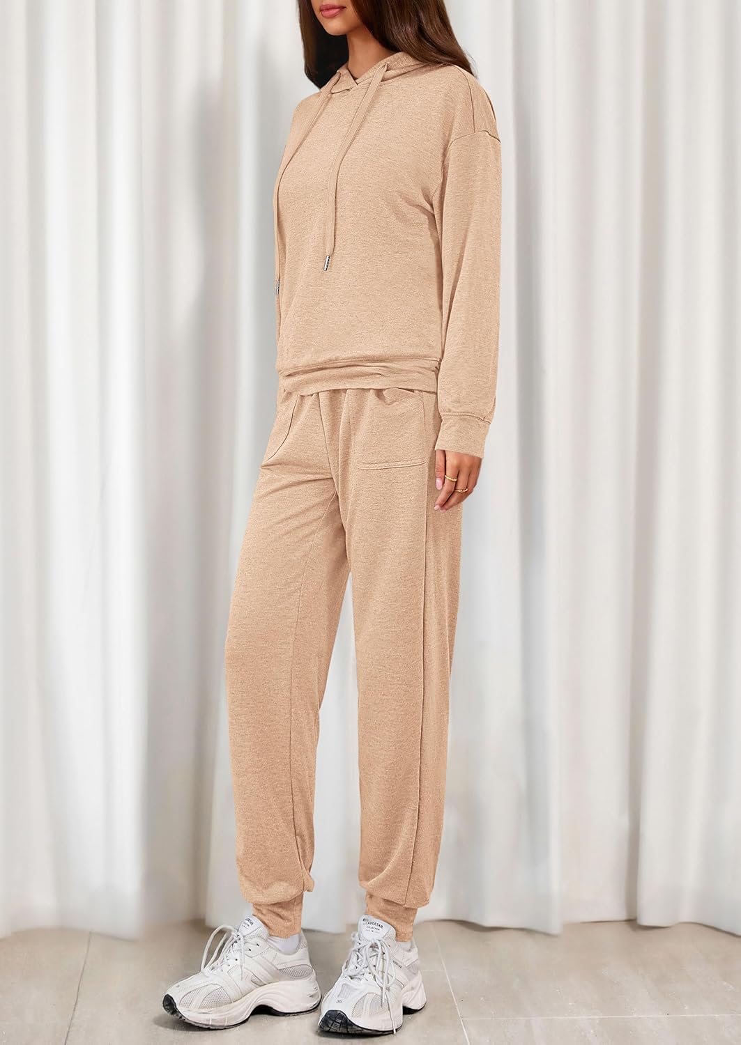 PRETTYGARDEN Women's 2 Piece Lounge Sets Fall Clothes Hoodies Sweatshirt Joggers Sweatpants Sweatsuits 2026 Airport Outfits - Image 3