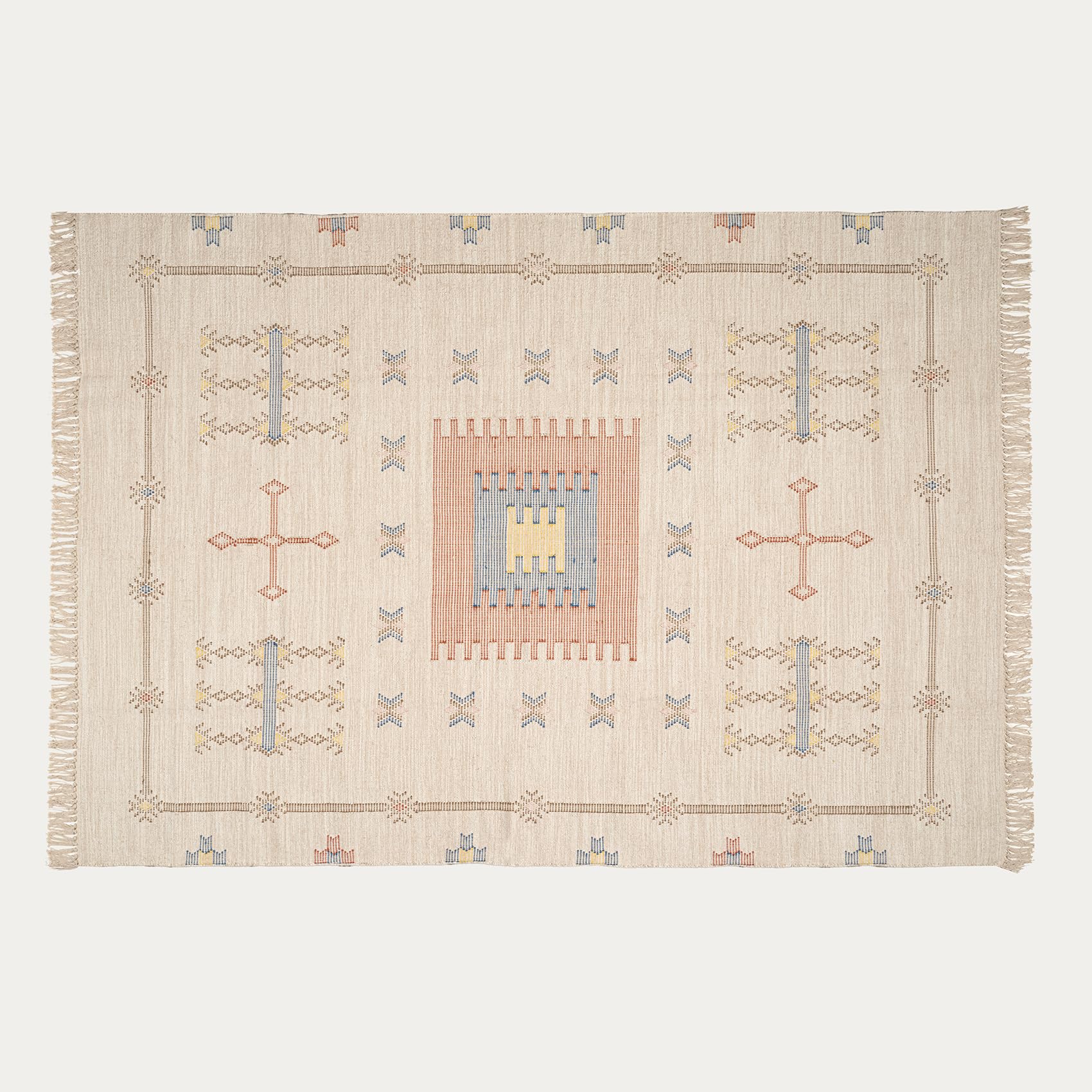 Jaıpur Pamuk Kilim 80x150 Cm Krem