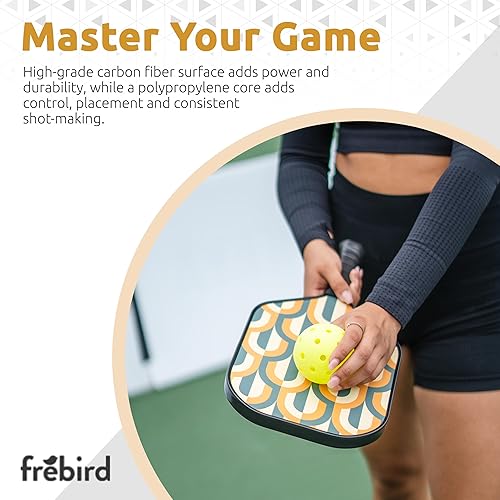 Miniatura 5 de Pickleball Paddle, USAPA Approved, Carbon Fiber Surface, Polypropylene Honeycomb Core, Comfort Grip, Mens and Womens, Intermediate and Advanced