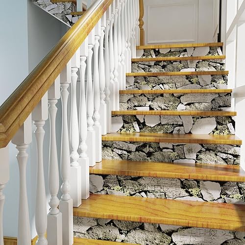 Miniatura 8 de VIOPVERY Papel de contacto de 17.5 x 197 pulgadas, papel tapiz de piedra marrón oscuro, papel de pared de grano de madera, impermeable, fácil de