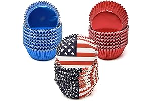 Patriotic Cupcake Liners: 500 American-themed Baking Essentials for July 4th