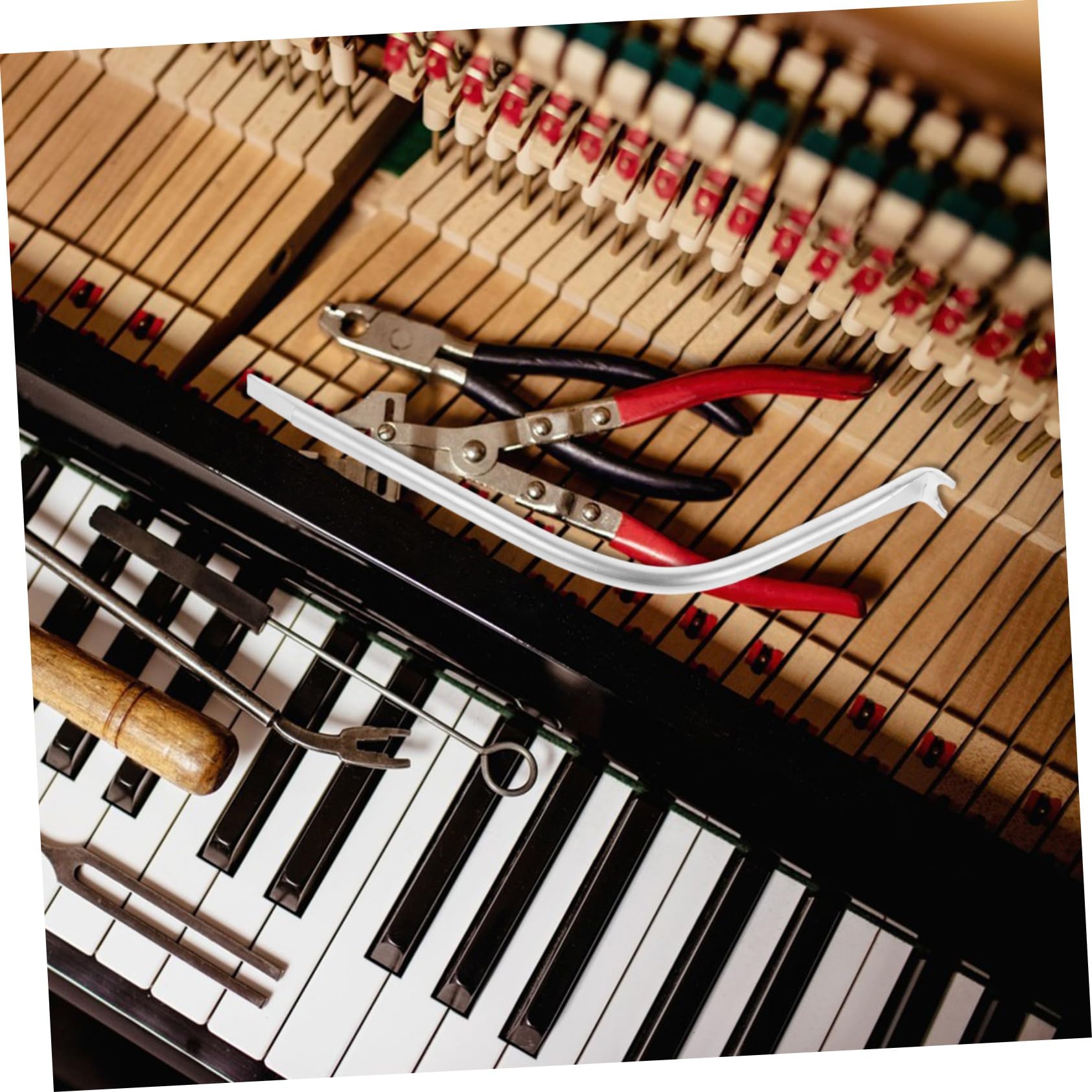 ifundom 4 Uds Cuerda De Piano Gancho De Cuerda Herramientas Especiales De Piano Herramientas De Reparación De Piano Accesorios De Reparación De Instrumentos Musicales Accesorios De Piano