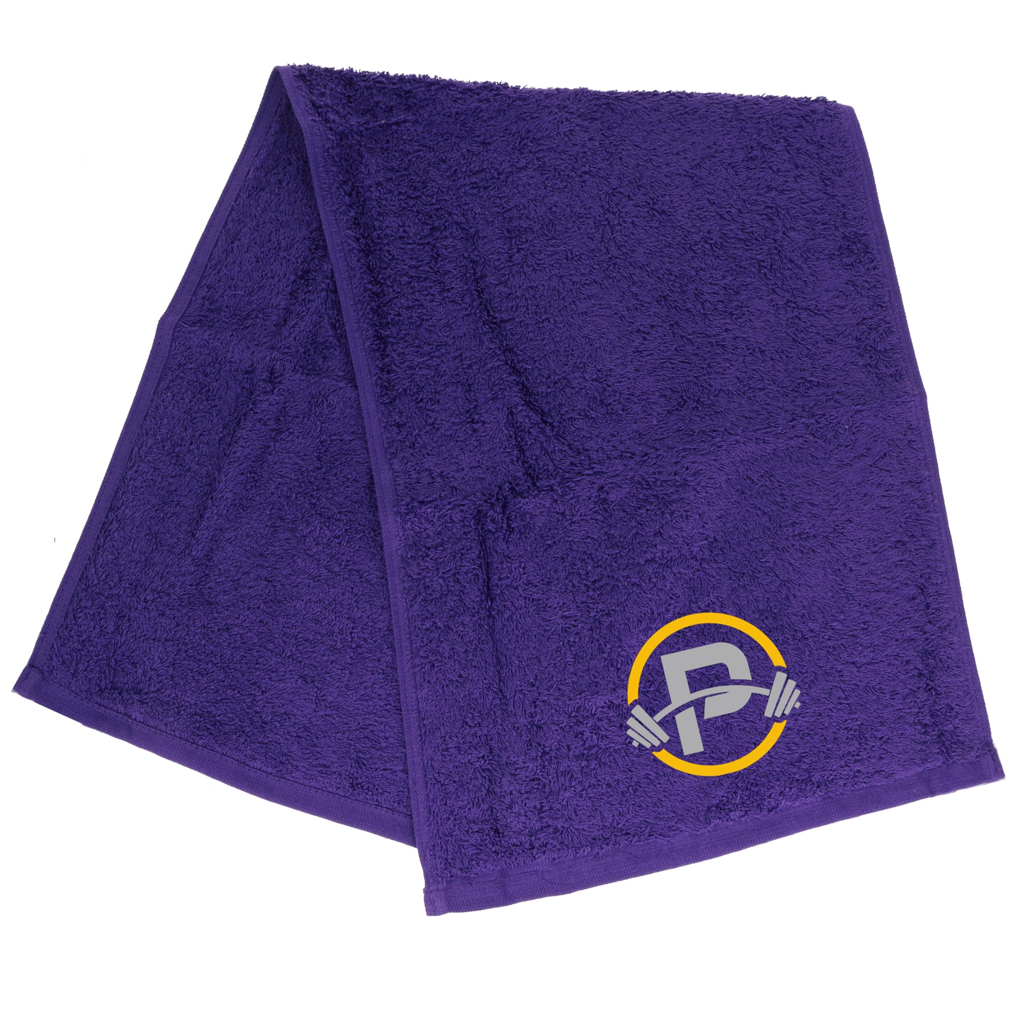 Always Looking Good Gym Towel with Monogrammed Embroidery Initial Gift for Men & Women, Training Accessory Gift, Gym Towel Present for Weight Lifting Birthday, Retirement, Christmas - Purple, P
