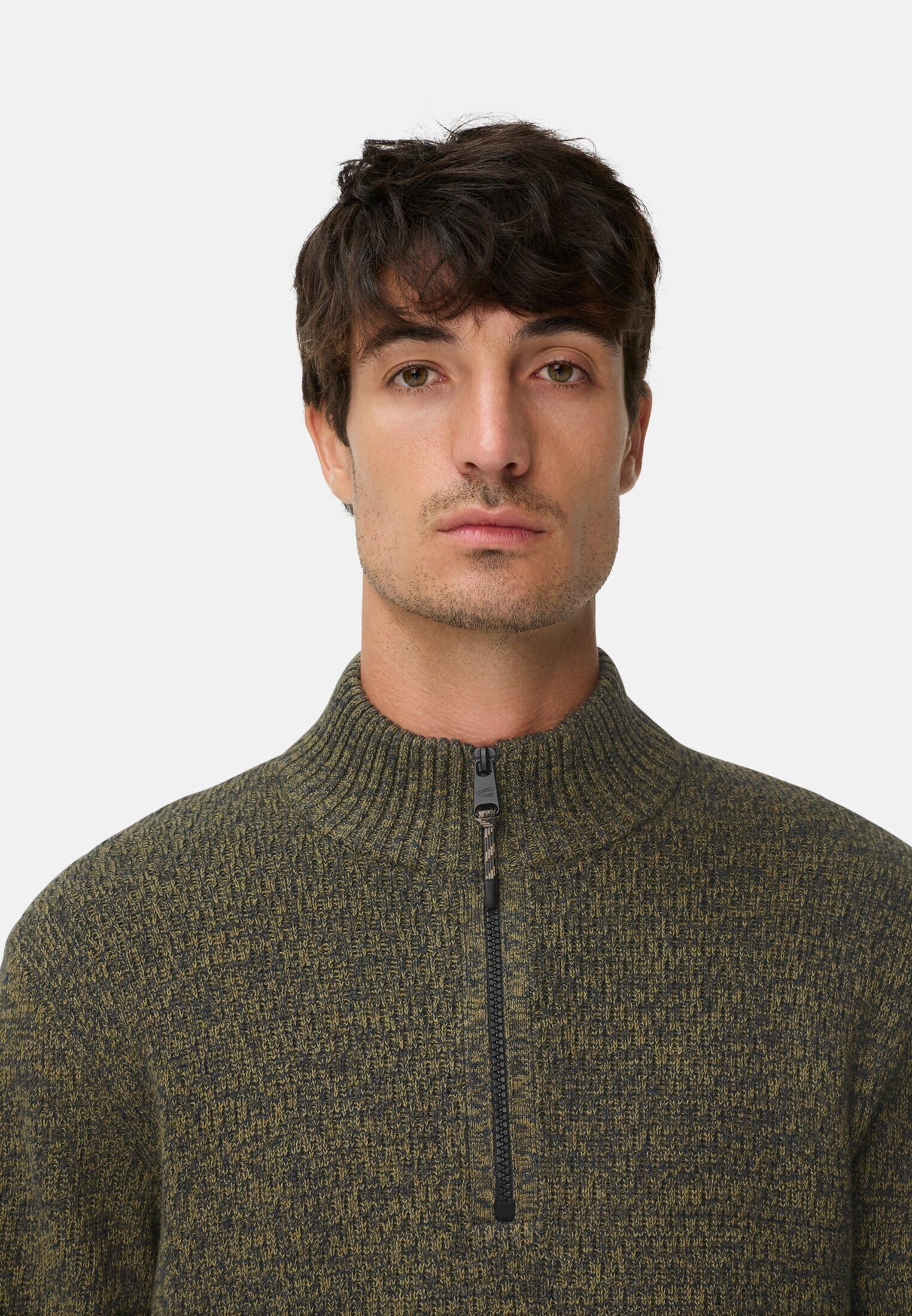 camel active 409530-6k06 sweter, zielony leśny, rozmiar L męski, Zielony las, L