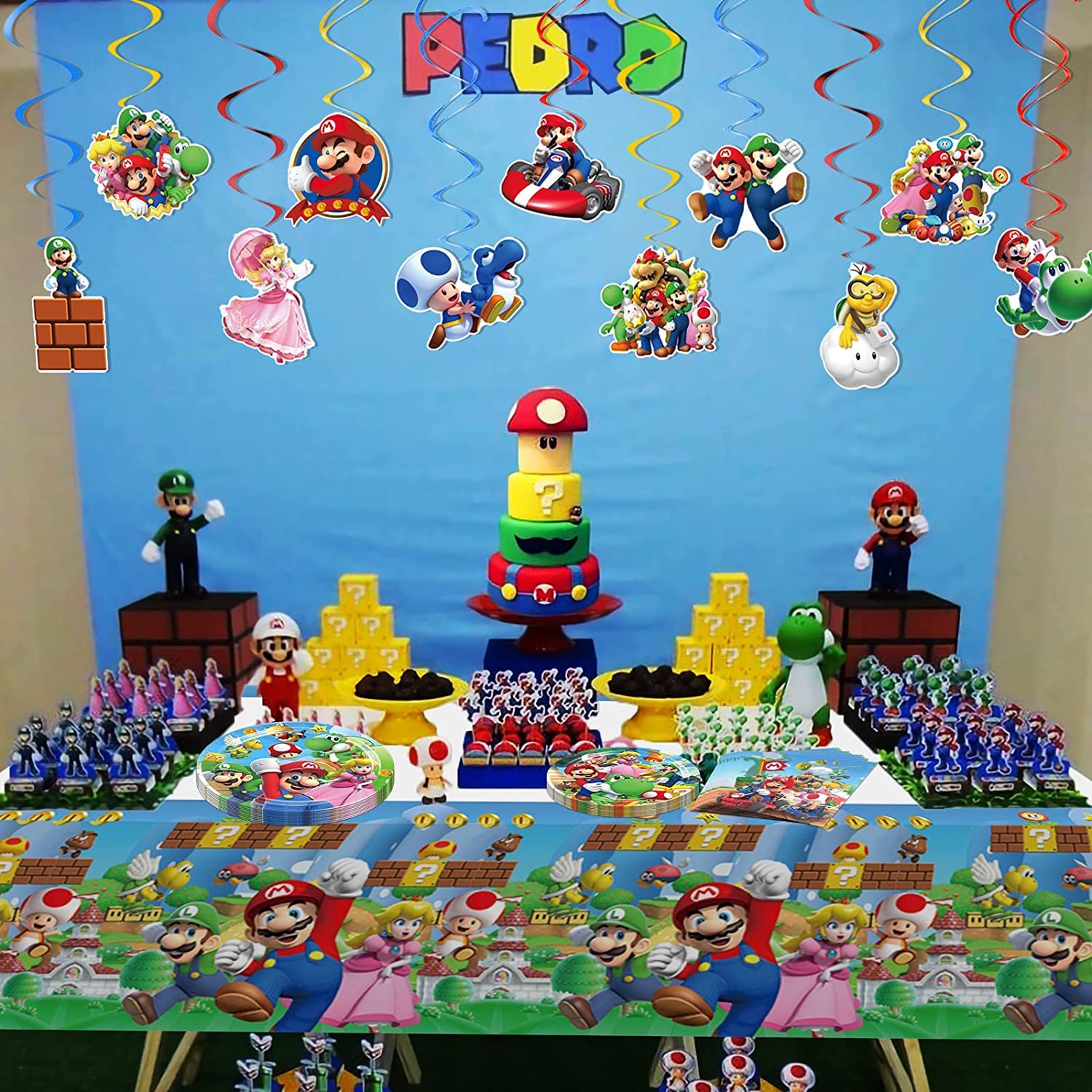 Set Stoviglie Di Carta Per Feste A Tema Calcio - 50 Pezzi Per 10 Ospiti, Piatti, Bicchieri, Tovaglioli - Foto 8