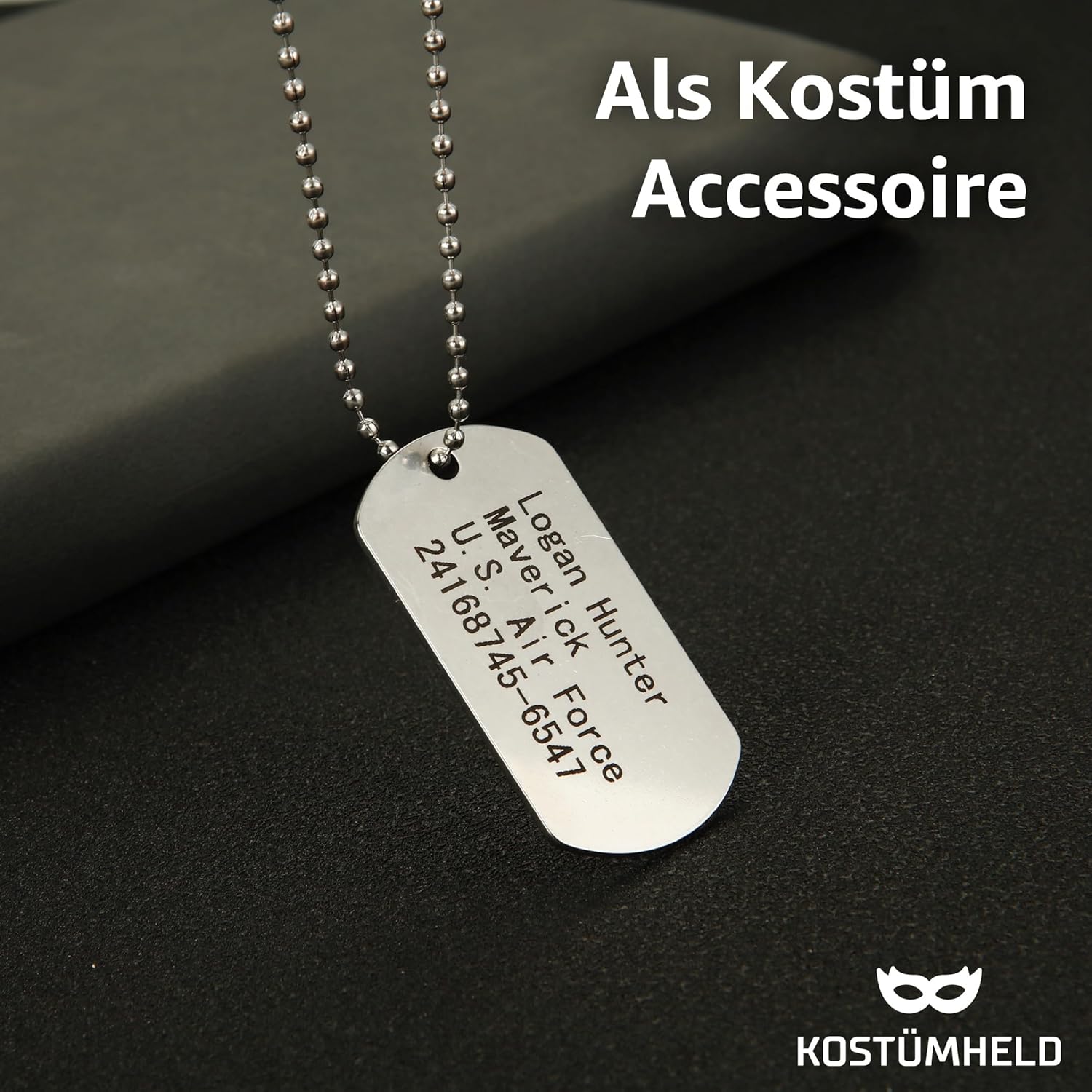 TK Gruppe Timo Klingler US Army Dog Tag Silver Chain for Carnival Carnival Carnival 3