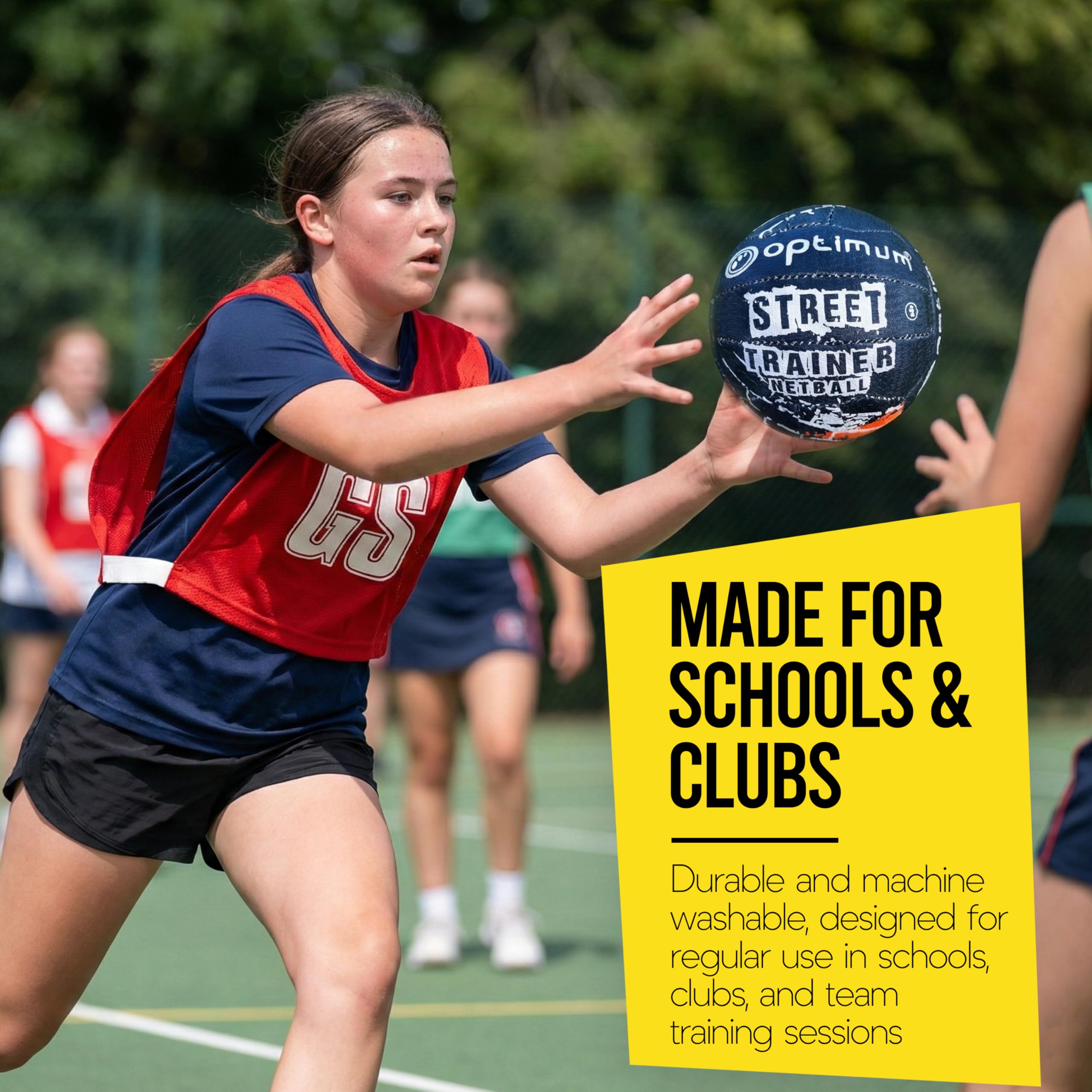 Optimum Netzball-Trainingslätzchen, ideal für Netball, Fußball, Rugby, Erwachsene/Junior, 7 Stück