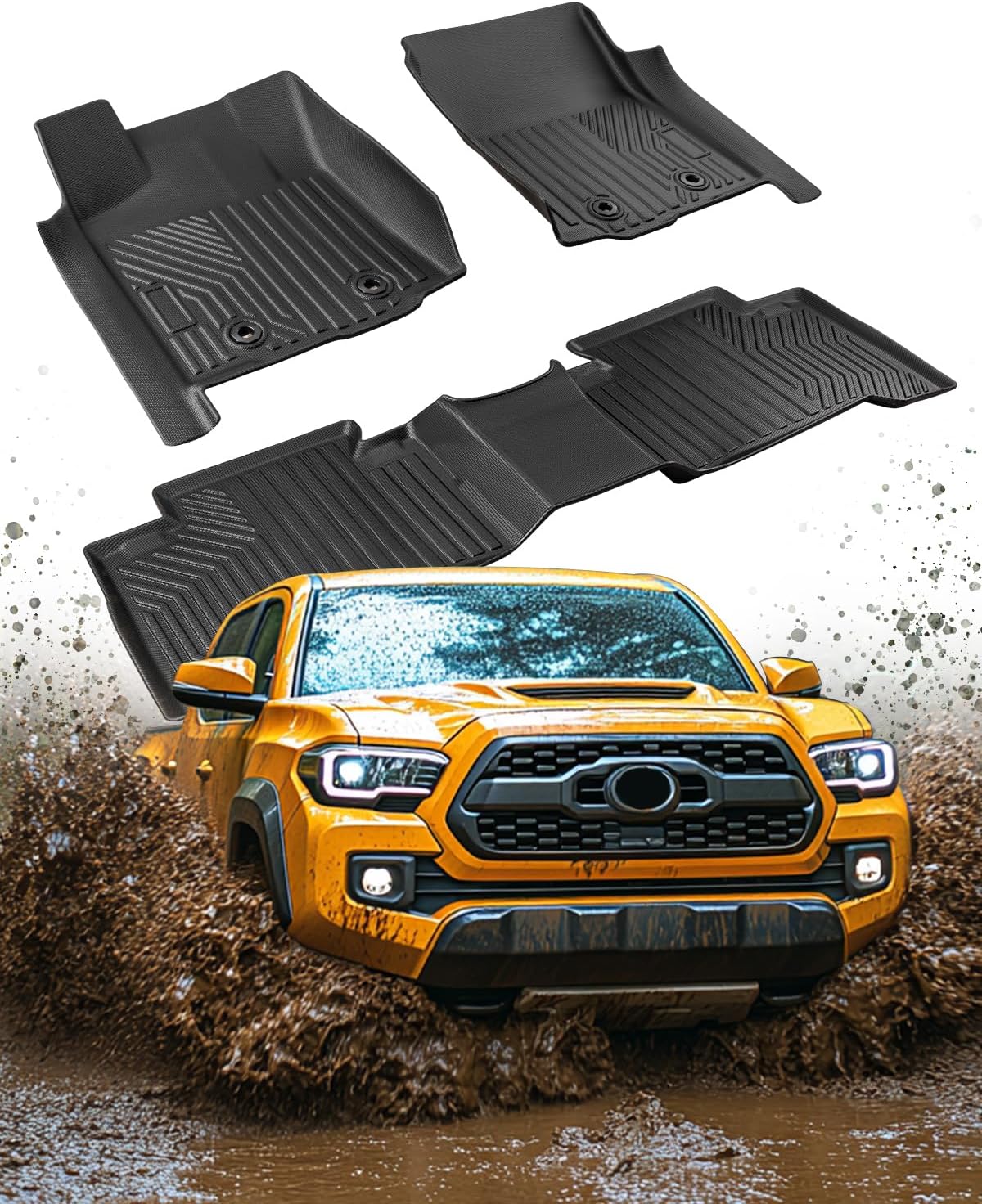 Amazon.com: DrCarNow for Toyota Tacoma Floor Mats 2016-2021 2022 2023 ...