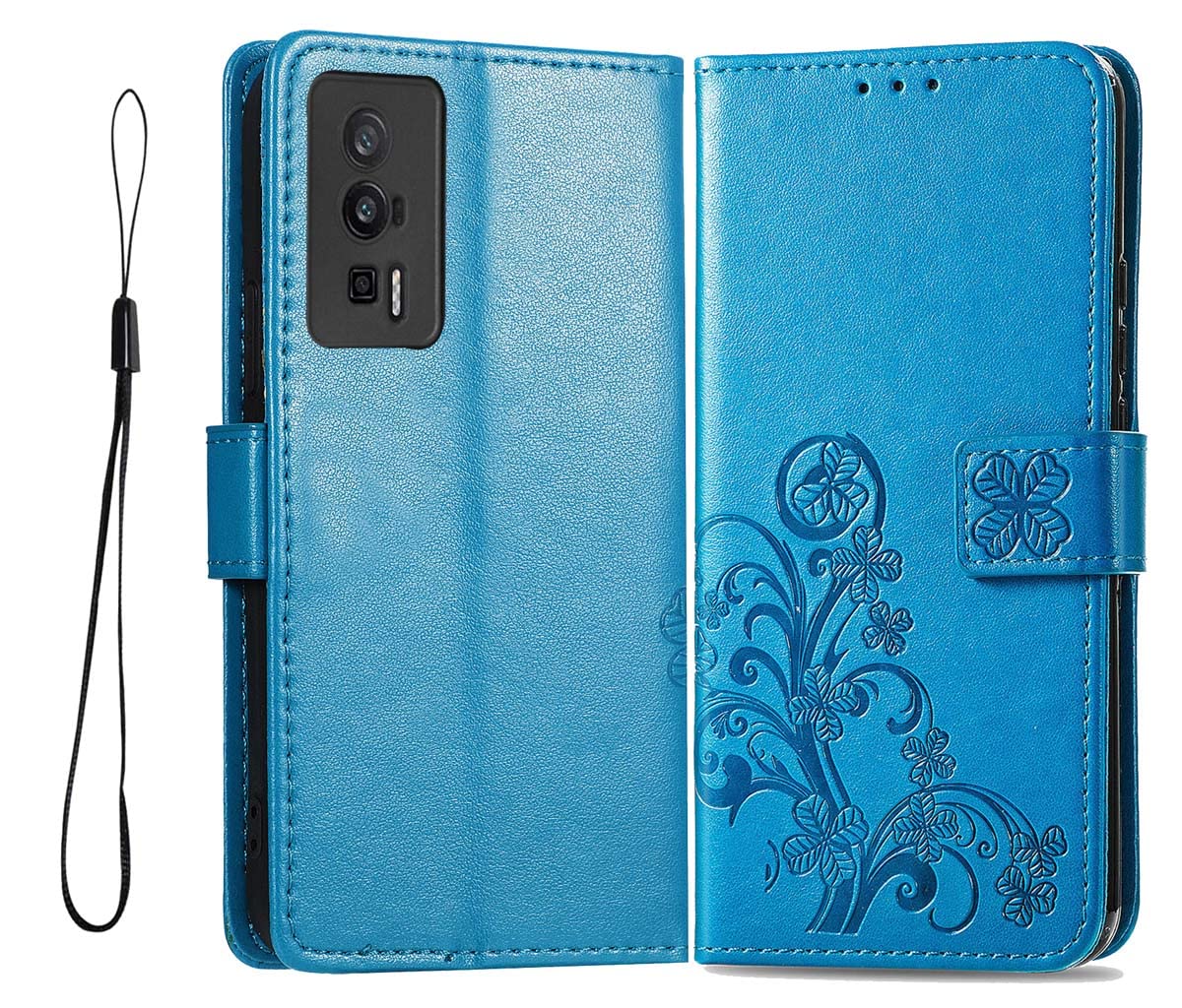 GOKEN Cover per Xiaomi Poco F5, Custodia Flip PU Pelle