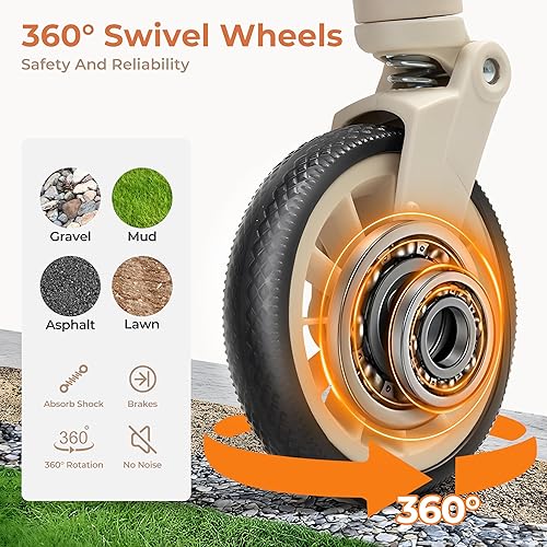 Miniatura 3 de Cochecito para mascotas 3 en 1 con transportador extraíble, plegable para perros y gatos pequeñosmedianos de hasta 55 libras, 4 ruedas, asiento de