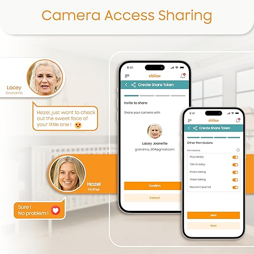 Miniatura 4 de Chillax BCX500 Smart 2K Quad-HD WiFi Cámara con PTZ remoto, visión nocturna infrarroja, panorámica de 355 e inclinación de 180
