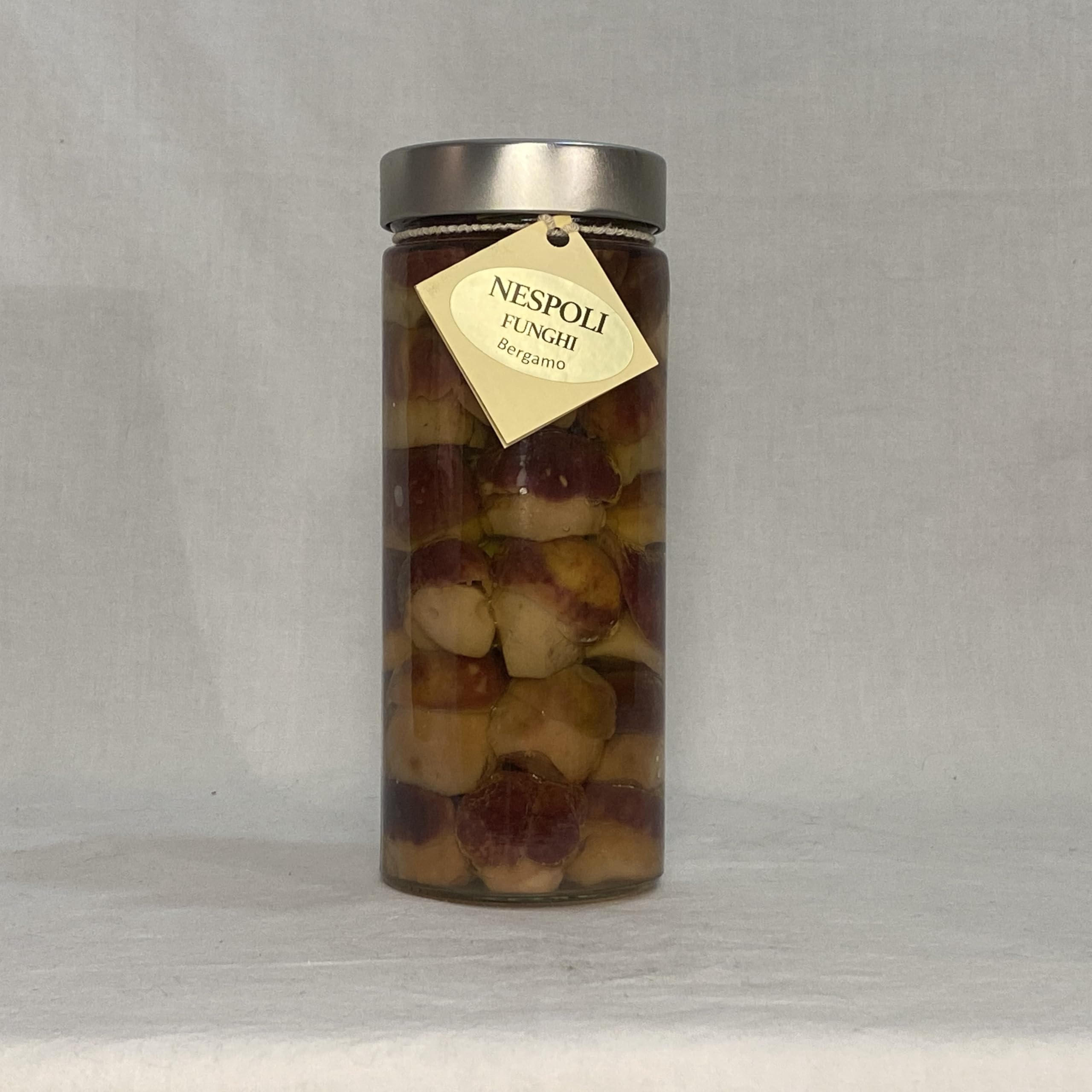 Funghi porcini testa nera INTERI MICRO sott'olio di oliva da gr 550 - Nespoli funghi