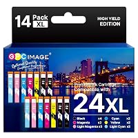 GPC Image 24XL Cartucce Compatibili per Epson 24 XL 14-Pack