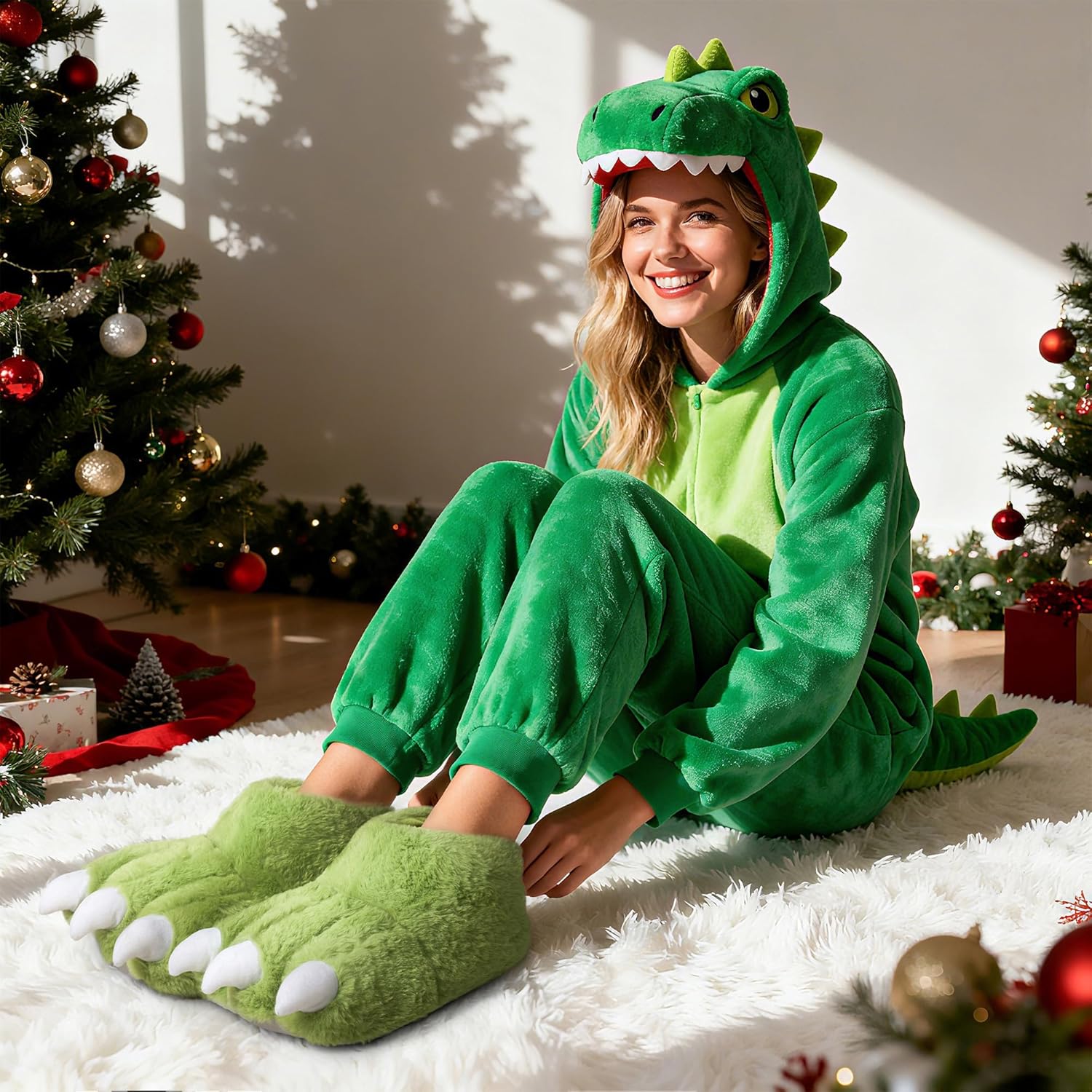 ULTRAIDEAS Animal Paw Slippers for Women and Men, Funny Claw Slippers for Adult and Kids, Unisex Cute Costume House Shoes - Image 2