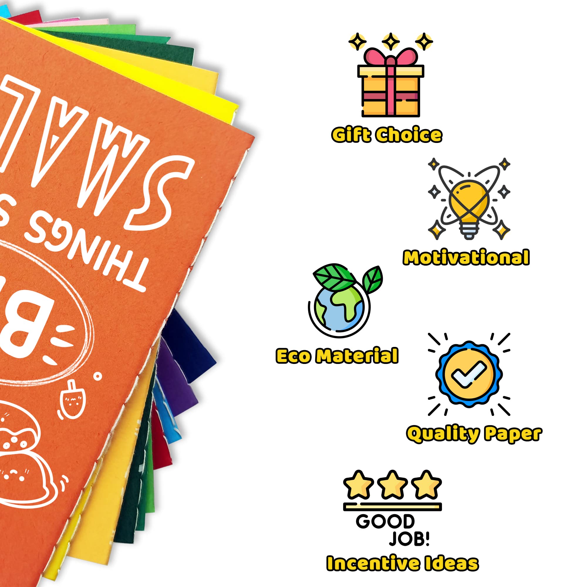 Vusnud Regalos a granel mini cuadernos inspiradores para niños, recuerdos de fiesta, pequeños blocs de notas motivacionales para estudiantes, bonitos cuadernos de regreso a la escuela de profesores