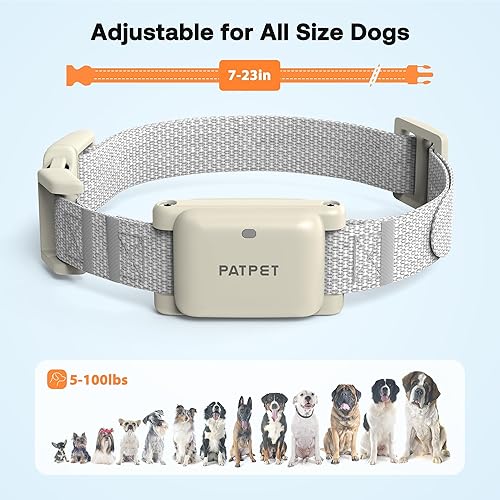 Miniatura 2 de PATPET Collar de entrenamiento para perros  IPX7 impermeable collar estático para perros pequeños, medianos y grandes, collar de entrenamiento