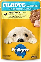 Ração Úmida Para Cachorros Filhotes Pedigree Sachê, Frango, 100 g