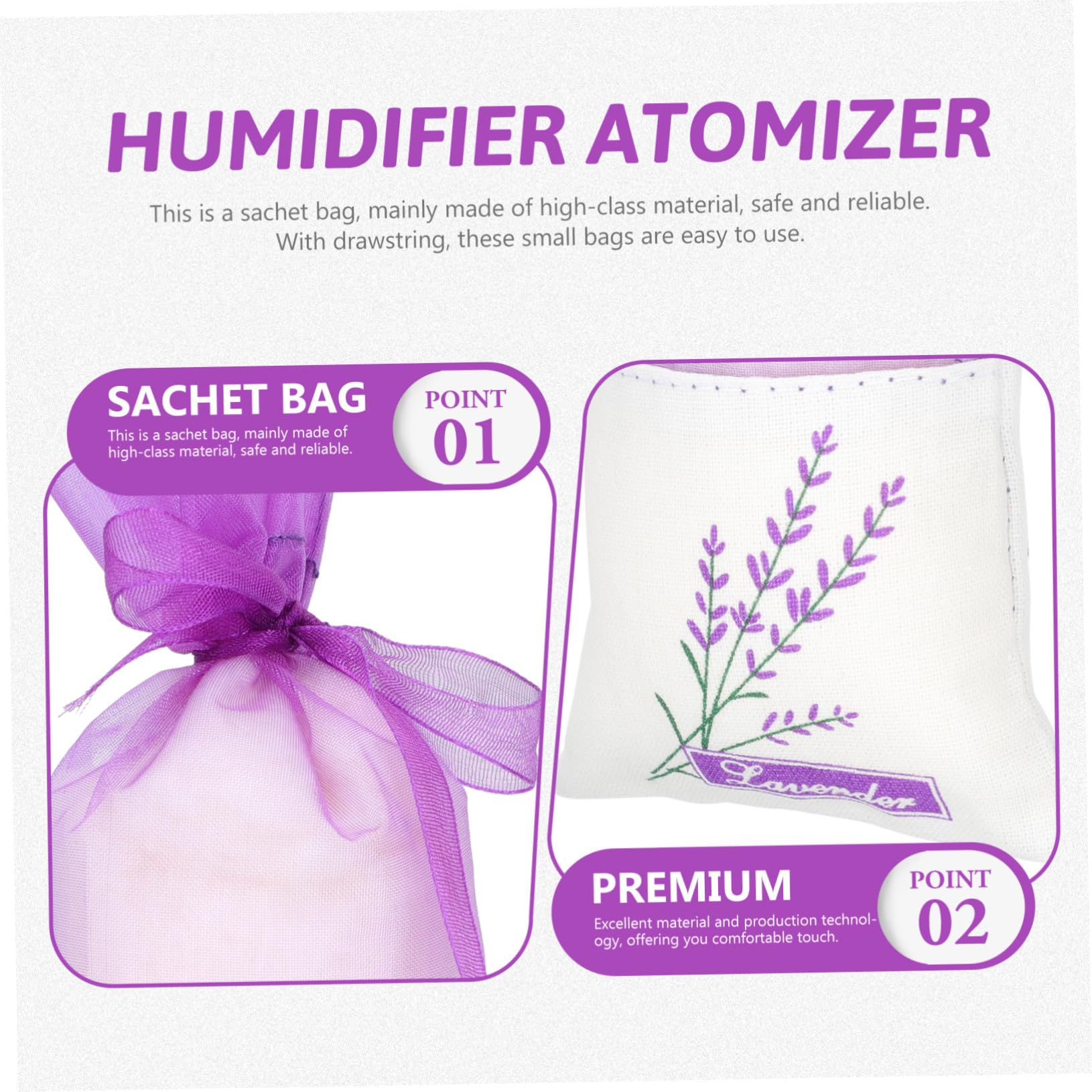 Bolsas de Perfume Vacías de Malla, 20 Piezas, Algodón y Hilo