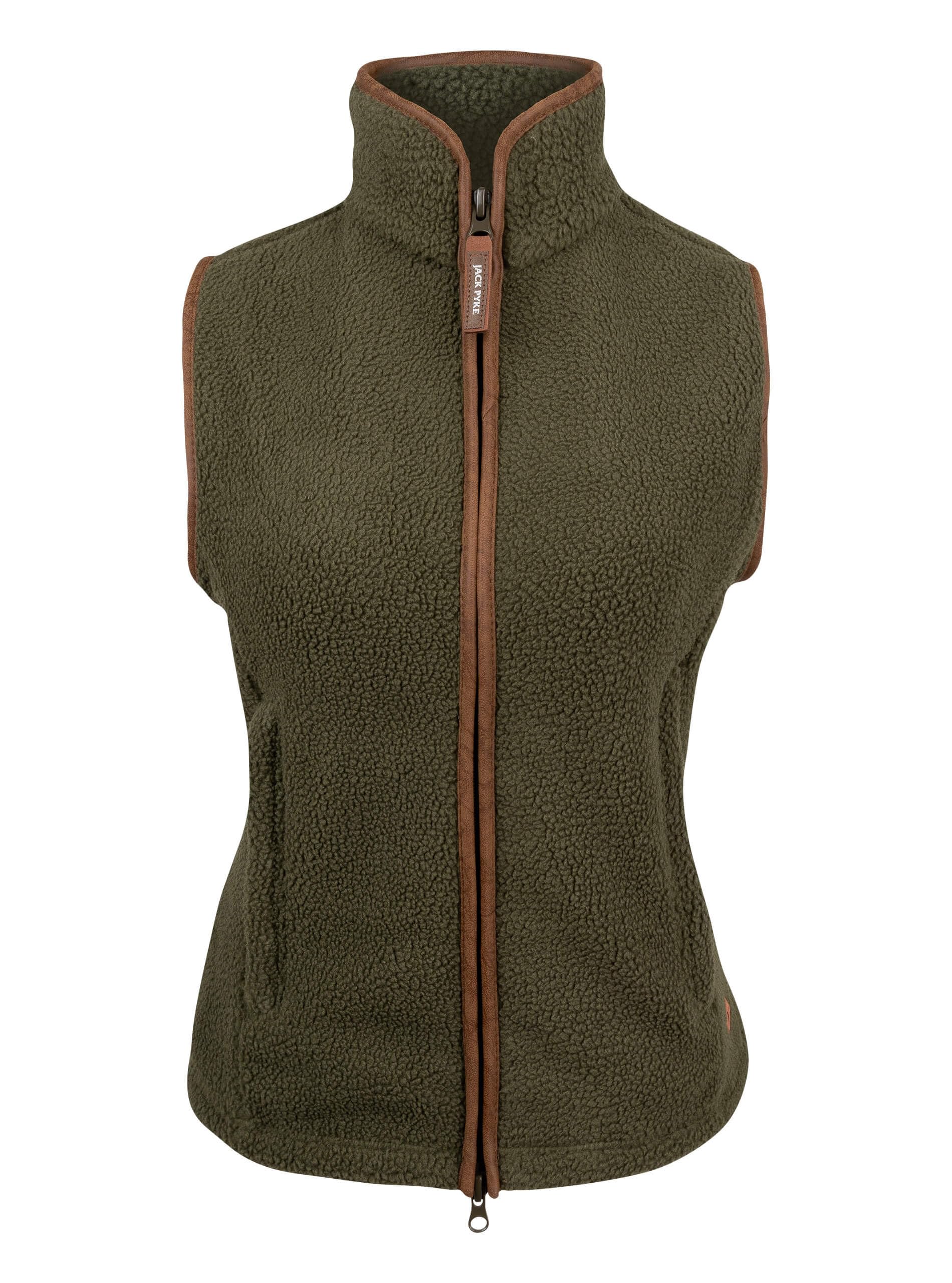 Jack Pyke Ladies Sherpa Fleece Gilet Olive Small